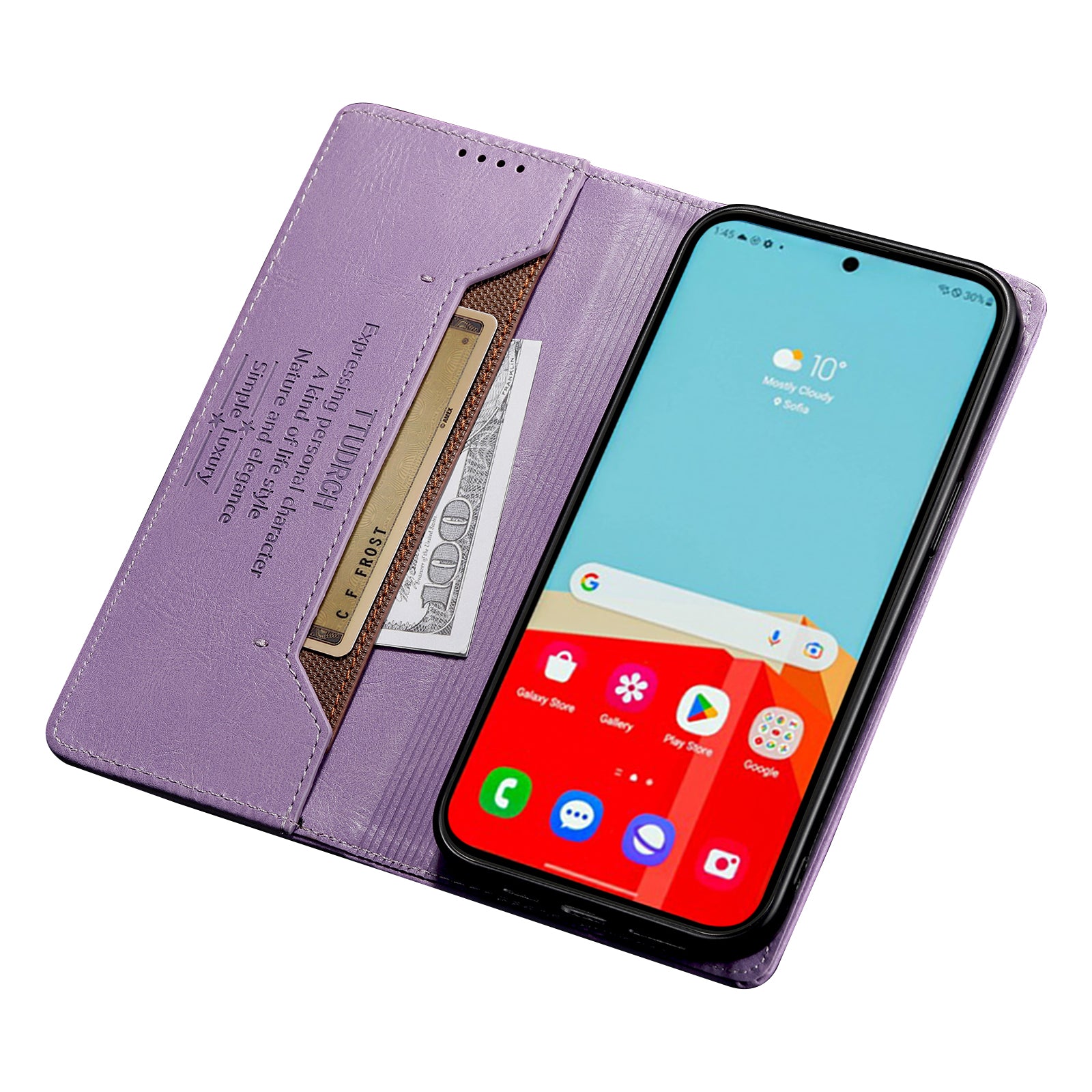 TTUDRCH Style 007 Leather Case for Samsung Galaxy S20 FE / S20 FE 5G / S20 FE 2022 / S20 Lite RFID Blocking Stand Wallet Cover - Purple TTUDRCH Style 007 Leather Case for Samsung Galaxy S20 FE / S20 FE 5G / S20 FE 2022 / S20 Lite RFID Blocking Stand Wallet Cover - Purple